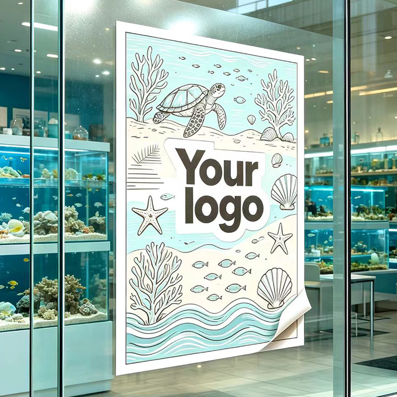 Aquarium Marine Shop - Pegatina Personalizada de Cualquier Tamaño de