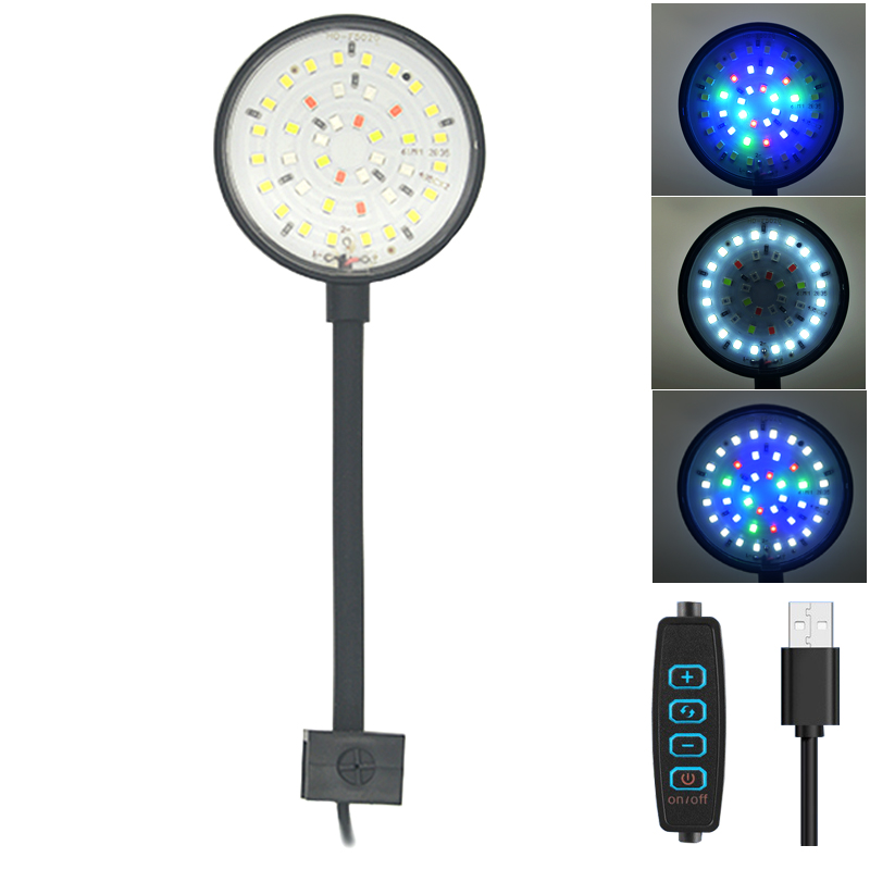 Lámpara LED USB para acuario,  - Aquarium Marine Lights reseña y precio