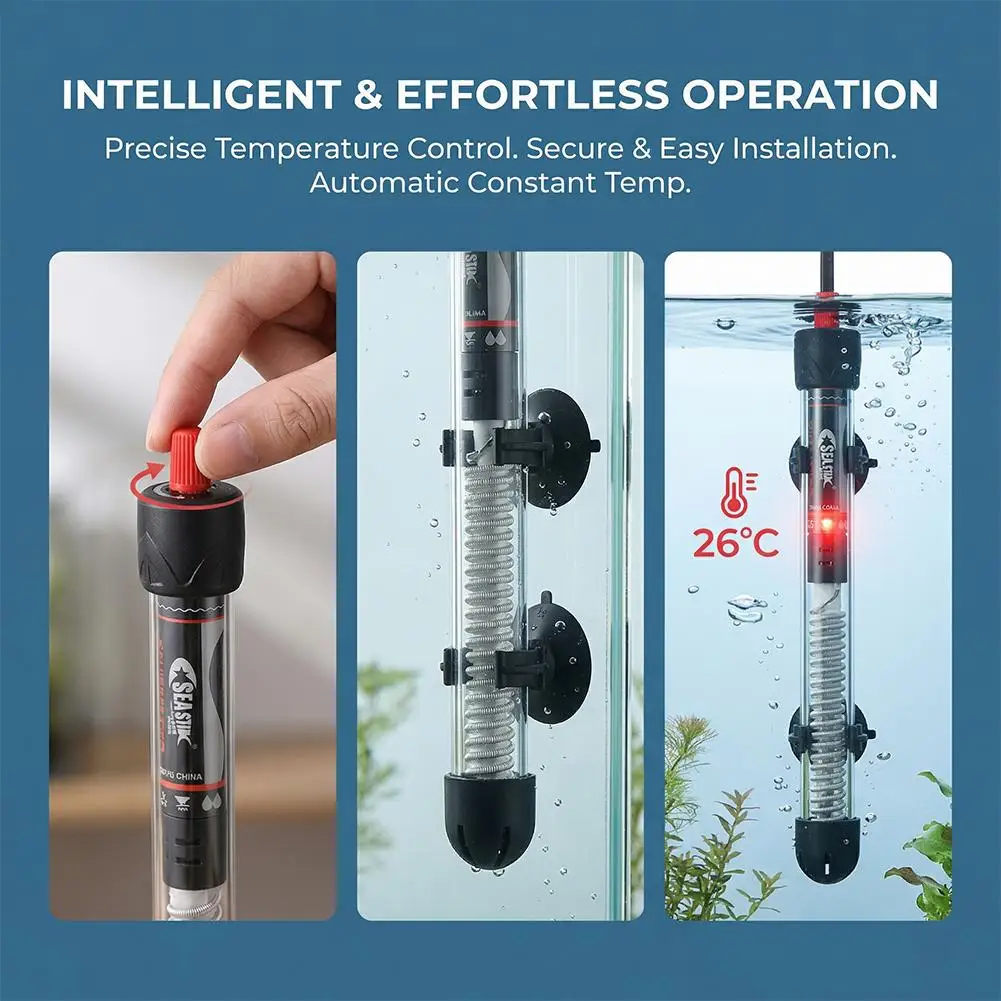 Calentador de Acuario Ajustabl - Marine Aquarium Heater reseña y precio