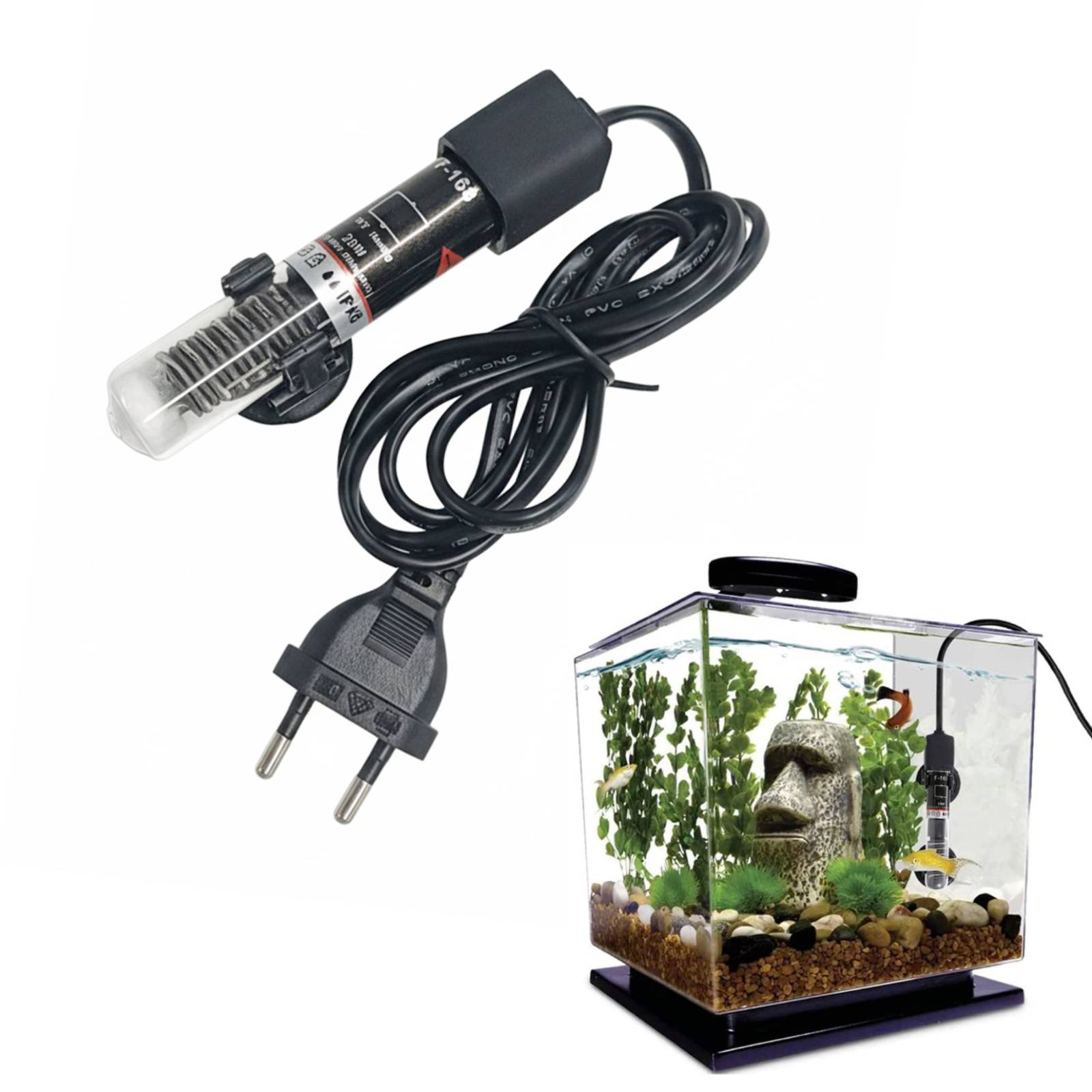 Mini calentador de acuario sum - Marine Aquarium Heater reseña y precio